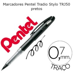 Marcadores Pentel Tradio Stylo TRJ50 preto
