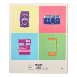 Álbuns de fotos modernos com 4 anéis