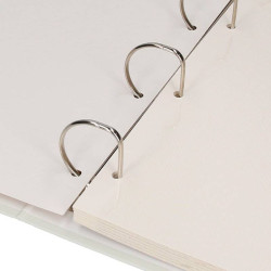 Álbuns de fotos modernos com 4 anéis