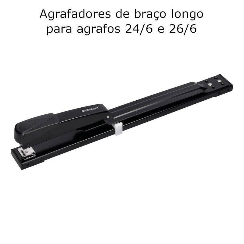 Agrafadores Q-Connect KF02292 metálicos braço longo