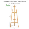 Cavaletes de pintura Liderpapel madeira FSC 175 x 58,5 x 75 cm
