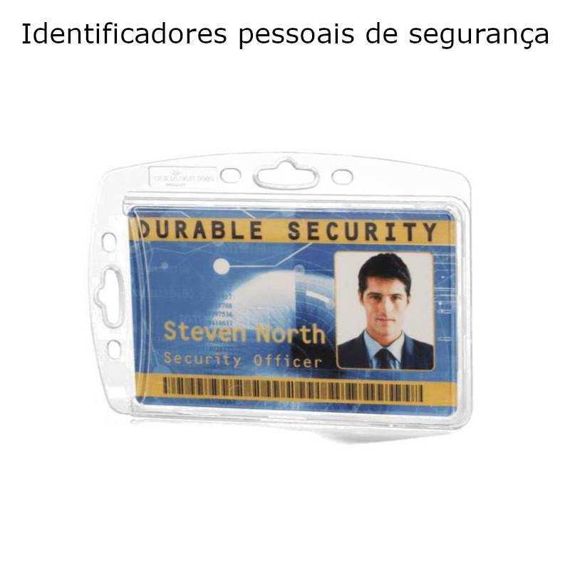 Identificadores pessoais 85x54mm Durable transparentes