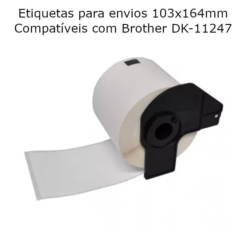 Etiquetas de Envio 103x164mm Compatíveis com Brother DK-11247