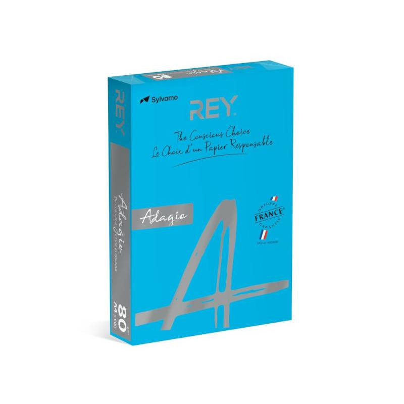 Papel A4 azul intenso 80 gr.