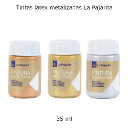 Tintas latex metalizadas La Pajarita 35 ml