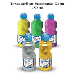 Tinta acrílica metalizada Giotto 250 ml