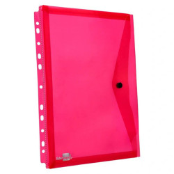 Envelopes plásticos A4 com furação para arquivar