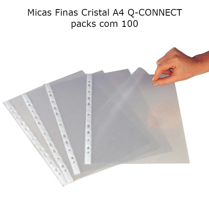 Micas Finas Cristal A4 Q-CONNECT