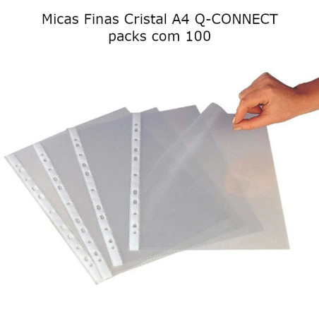 Micas Finas Cristal A4 Q-CONNECT