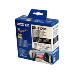 Etiquetas Brother DK-11204, 17x54mm (rolos com 400)