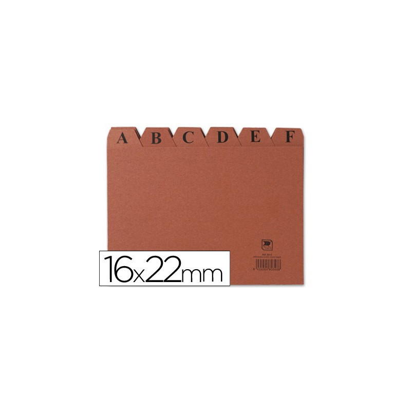 Índices alfabéticos para ficheiros 160x220mm