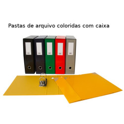 Pastas de arquivo coloridas com caixa Cartonex 80P