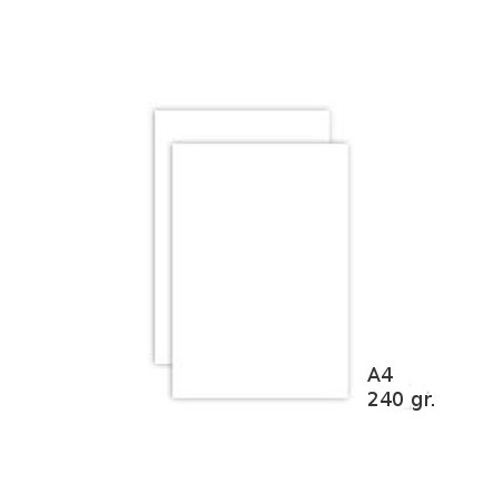 Cartolinas brancas A4 240 gr