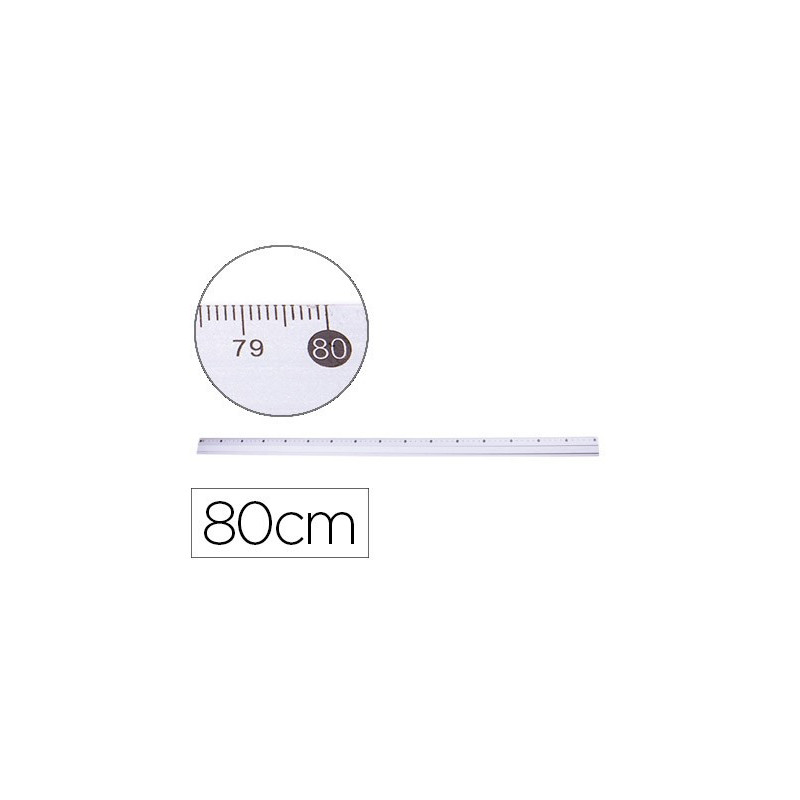 Réguas de 80 cm em alumínio