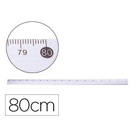 Réguas de 80 cm em alumínio