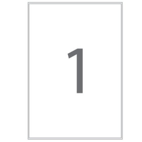 Etiquetas removíveis A4 210x297mm