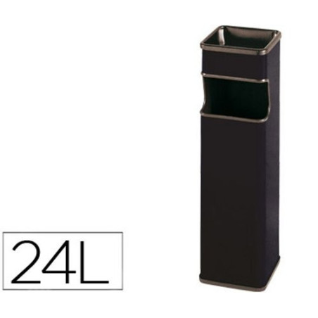 Cinzeiros metálicos quadrados com papeleira