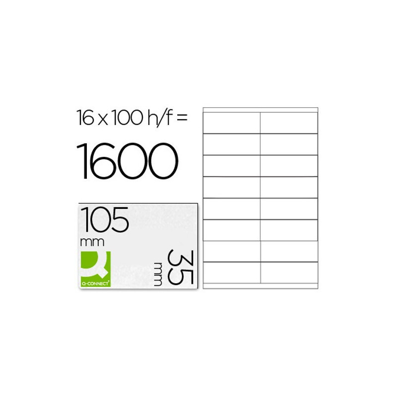 Etiquetas adesivas 105x35mm