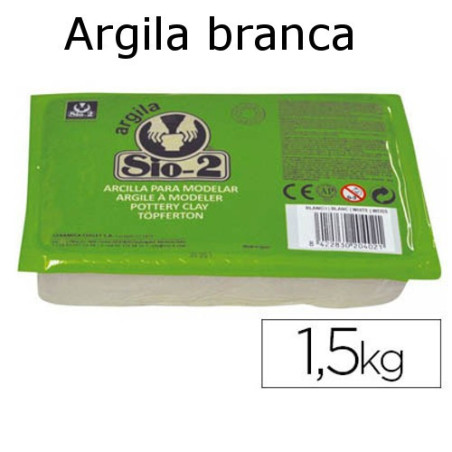 Argila branca 1,5Kg