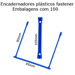 Encadernadores plásticos fastener e-clip