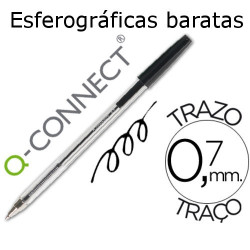 Esferográficas baratas pretas