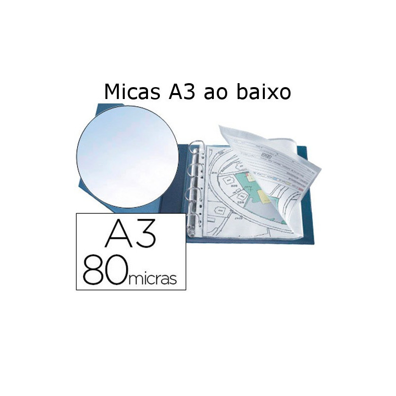 Micas A3 cristal ao baixo