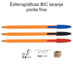 Esferográficas BIC laranja