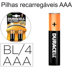 Pilhas AAA recarregáveis