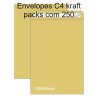 Envelopes C4 kraft