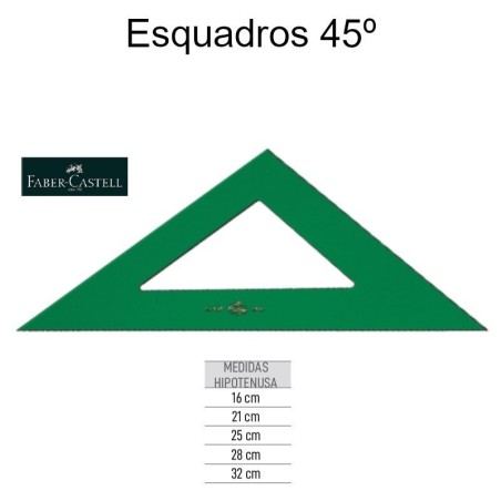 Esquadros 45º Faber-Castell
