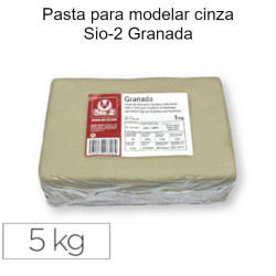 Pasta para modelar cinza Sio-2 Granada 5Kg
