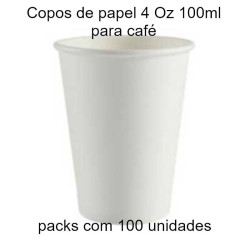 Copos para café em papel 100 ml