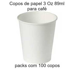 Copos para café em papel 89ml