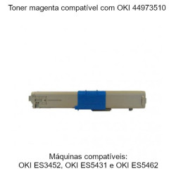 Toner magenta compatível com OKI 44973510