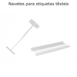 Navetes finas para etiquetas têxteis