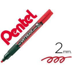 Marcadores giz ponta fina Pentel SMW26 vermelhos