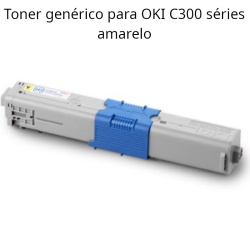 Toner OKI 44973533 amarelo para  C301 e C321