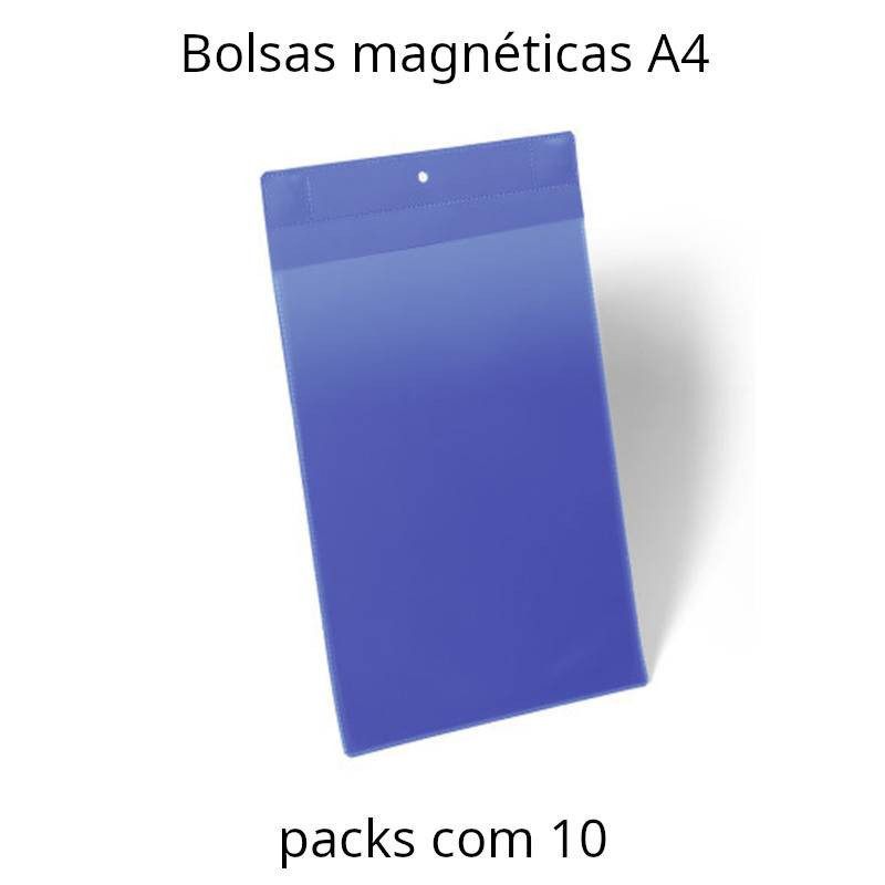 Bolsas A4 magnéticas com janela transparente