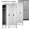 Vestiários cacifos com uma porta por corpo