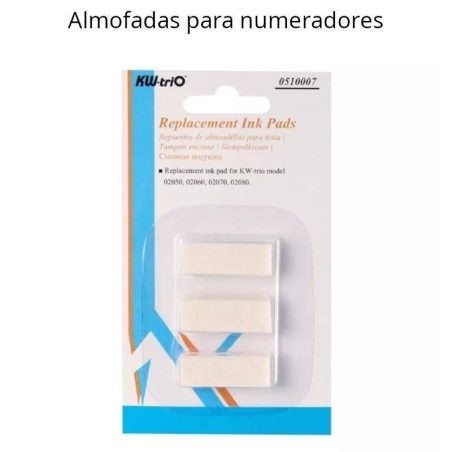 Almofadas para numeradores Kw-Trio