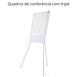 Quadros de conferência flip chart com tripé