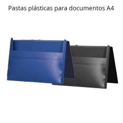 Pastas em plástico A4 cores opacas
