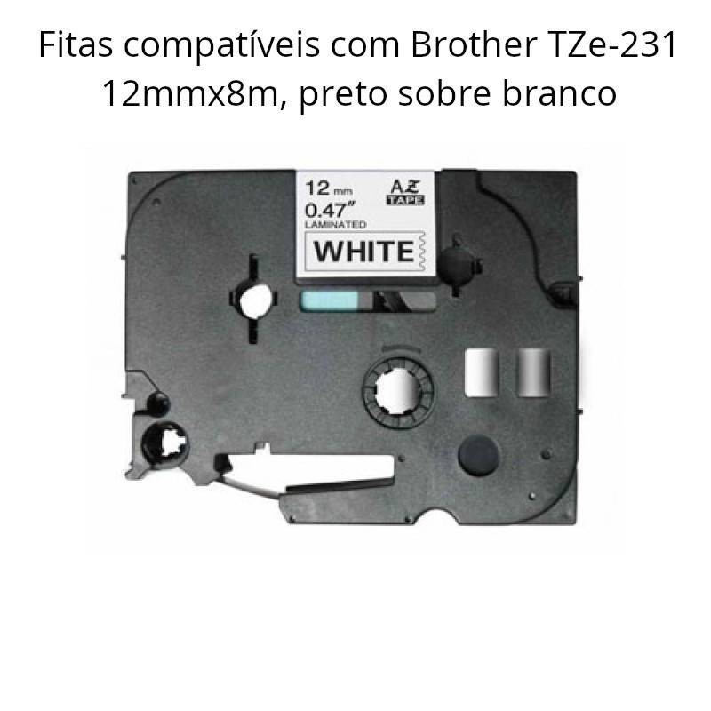 Fitas laminadas compatíveis com Brother TZe-231