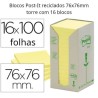 Blocos de notas adesivas Post-It recicladas em torre 76x76 mm