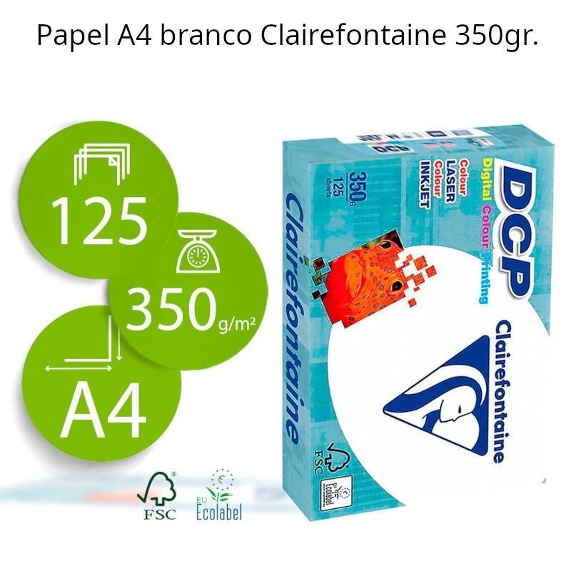 Papel de fotocópia Clairefontaine A4 350 gr