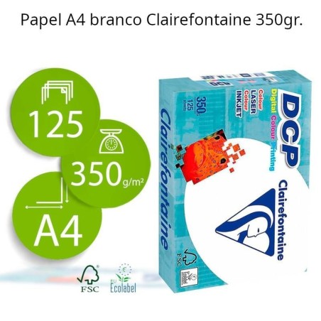 Papel de fotocópia Clairefontaine A4 350 gr