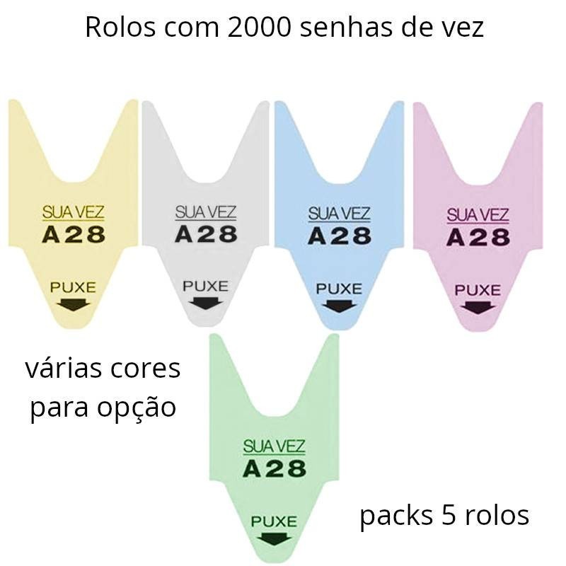 Rolos de senhas de vez