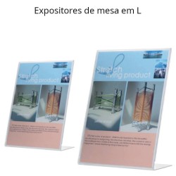 Expositores de secretárias em L