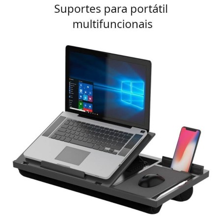 Suportes para portáteis com tapete de rato