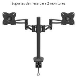 Suportes de mesa para dois monitores